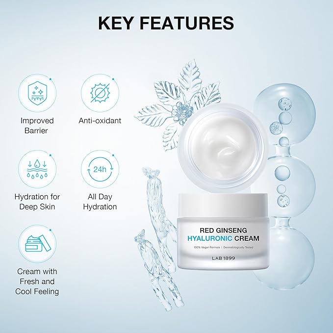 Donginbi LAB 1899 Red Ginseng Hyaluronic Cream | Face Cream (1.69 oz)