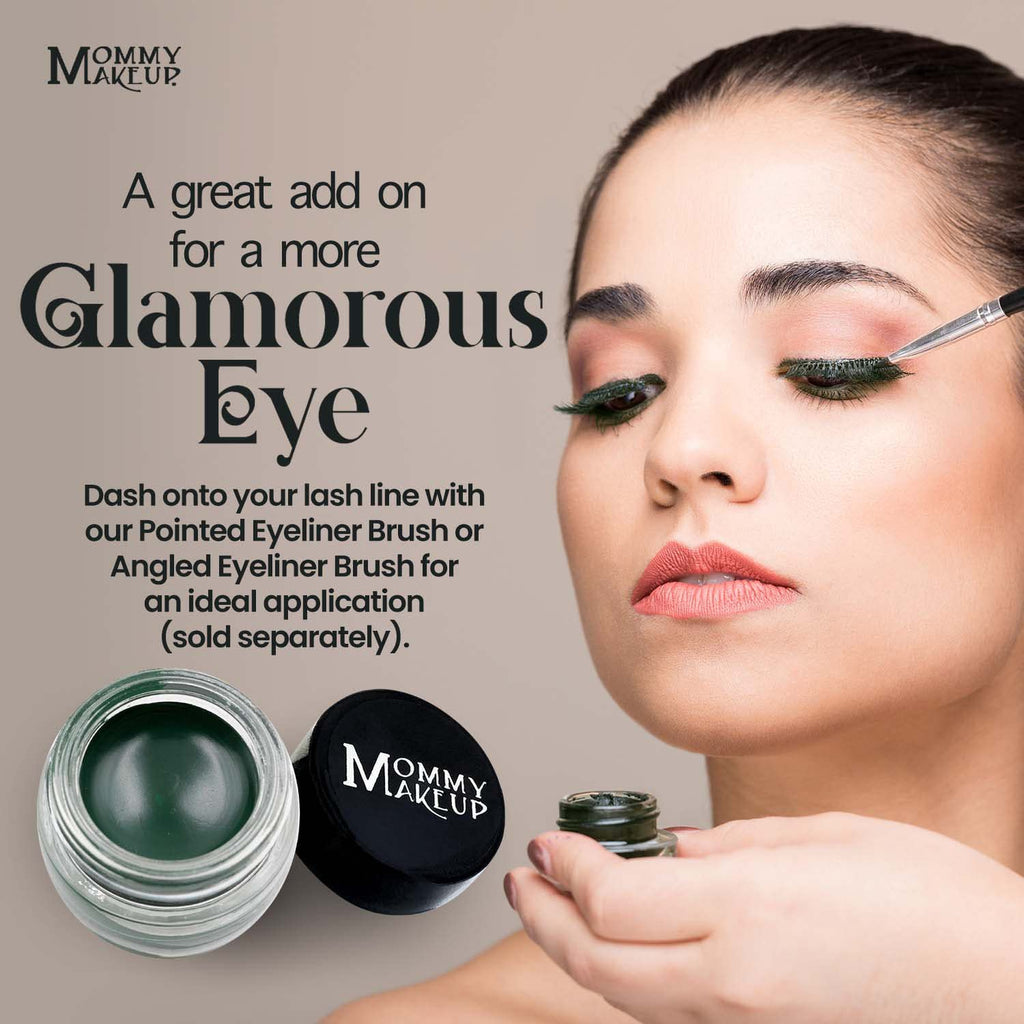 Mommy Makeup Waterproof Stay Put Gel Eyeliner Pot with Micropigments