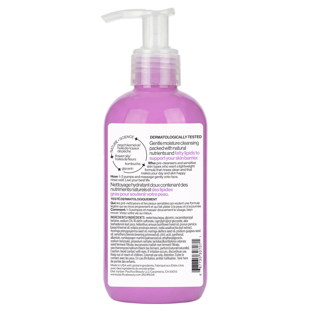 Pacifica Melt For You Facial Cleansing Oil – Hydrating Daily Face Wash & Makeup Remover Oil Cleanser for All Skin Types, Gentle Non-Comedogenic, Vegan, Clean Beauty, Dermatologist Tested 8 fl oz