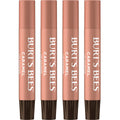 Burt's Bees Shimmer Lip Tint Set, Tinted Lip Balm Stick, Moisturizing for All Day Hydration with Natural Origin Glowy Pigmented Finish & Buildable Color, Caramel (4-Pack)