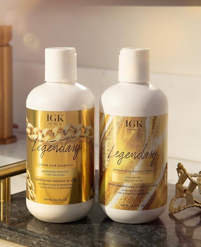 IGK Legendary Dream Hair Shampoo & Conditioner Set, 8 oz (Pack of 2)