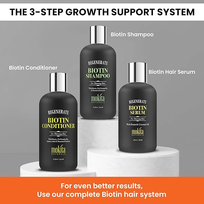 Mokita Naturals Biotin Hair Conditioner for All Hair Types, 8.5 oz