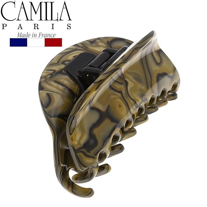 Camila Paris CP2959 French Hair Clip for Women, Small Handmade, Bronze, Strong Hold Grip Hair Clips for Women, No Slip Durable Styling Girls Hair Accessories, Made in France