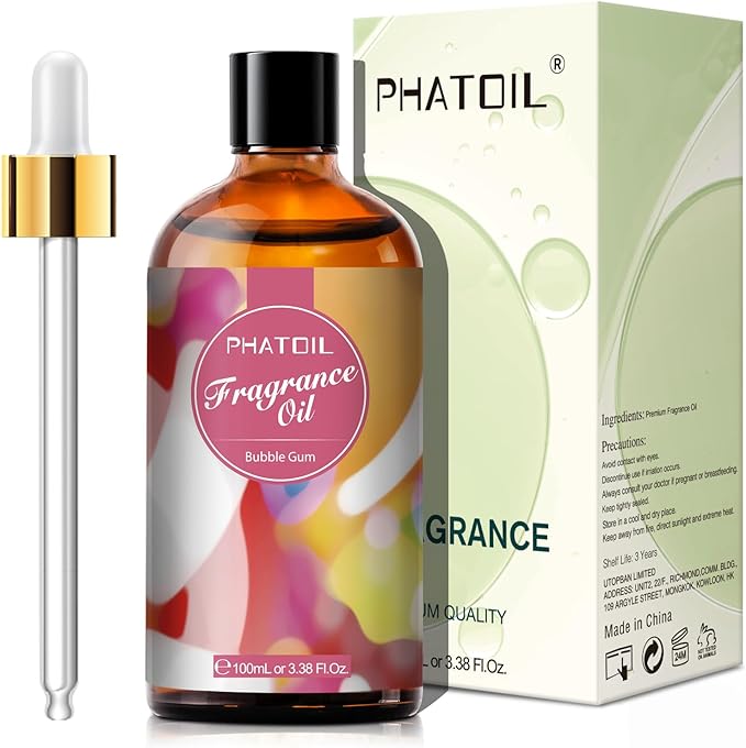 PHATOIL Bubble Gum Fragrance Oil for Diffuser Aromatherapy 3.38FL.OZ