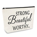 Inspirational Gifts for Women Inspirational Quote Makeup Bag Christmas Graduation Birthday Gifts for Friend Daughter Girl Wife Sister Aunt Coworker Cosmetic Bag Case Encouragement Gift Makeup Pouch
