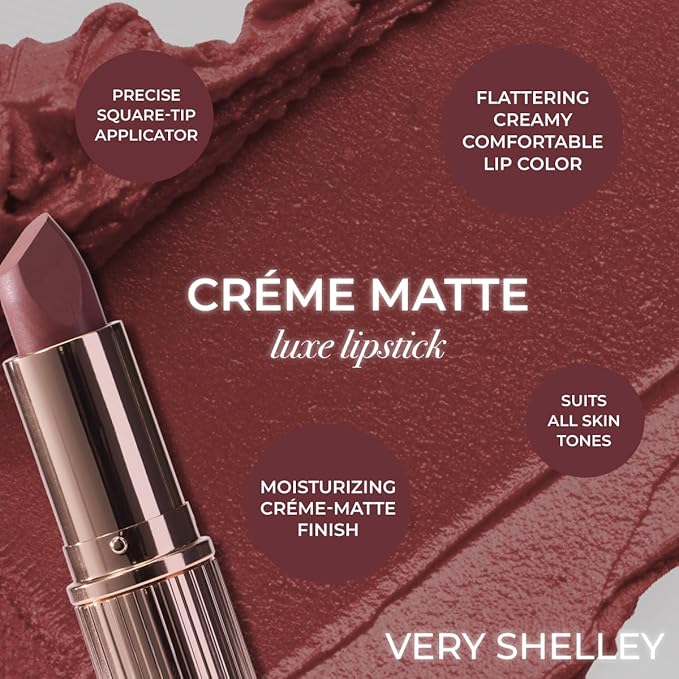 MCoBeauty Creme Matte Luxe Lipstick - Very Shelley - Creamy Matte Lipstick