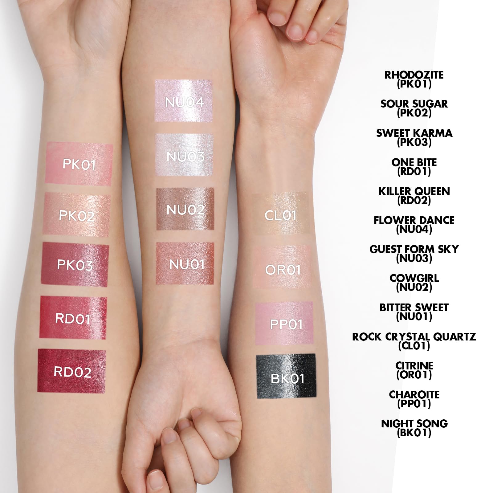 FOCALLURE Moisturizing Shimmer Lipstick, Hydrating Buildable Lip Color, Long Lasting Non-Drying Formula, Sparkly Diamond Finish, Independence Day Gift, Bitter Sweet