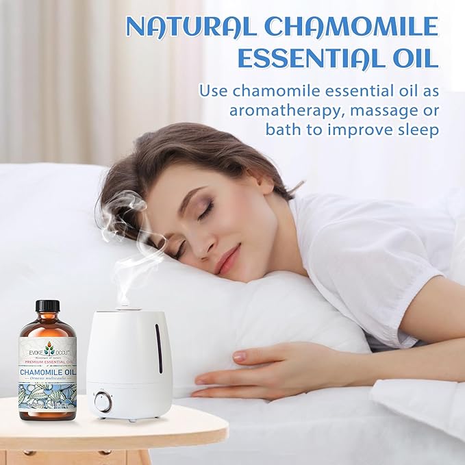 EVOKE OCCU Chamomile Essential Oil for Skin Hair & Diffuser