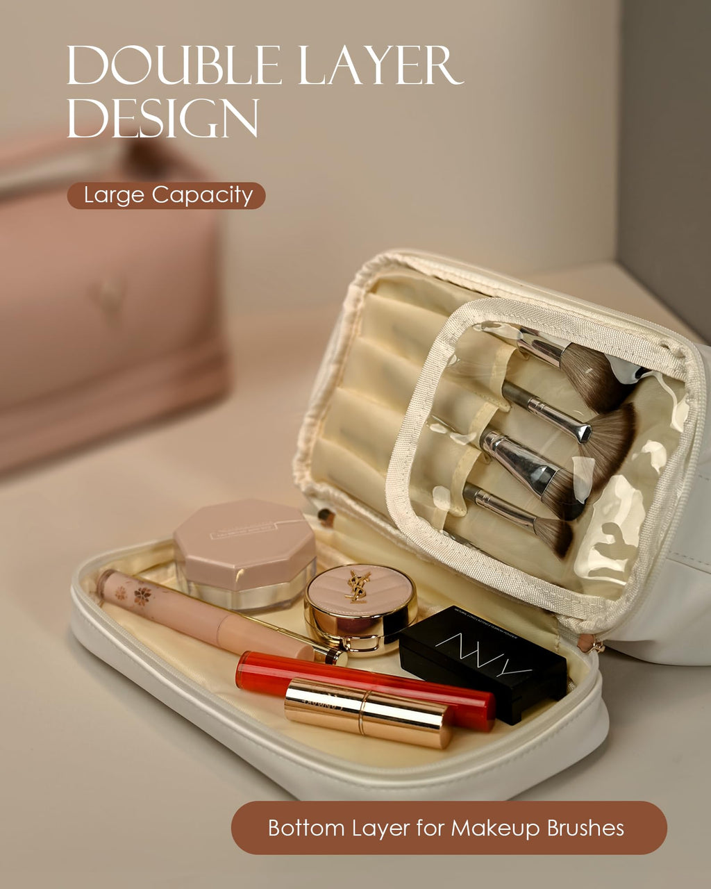 Vogewood Teen Girl Gifts Trendy Stuff, Makeup Bags for Women with Handle
