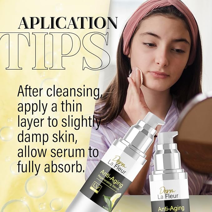 LIVORKA 3 Pack - Derm La Fleur Anti- Aging Serum - Derm La Fleur Plus, Derm La Fleur Luxe 3 Bottles Serum For 3 Months, Derma Fleur Moisturizing Skin Conditioner.