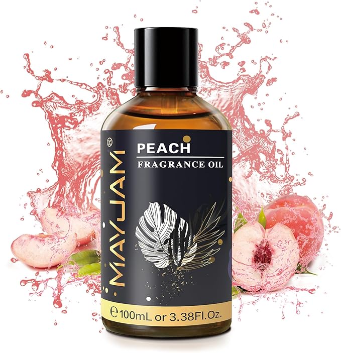 MAYJAM Peach Fragrance Oil for Diffusers for Home, 100ML/3.38FL.OZ