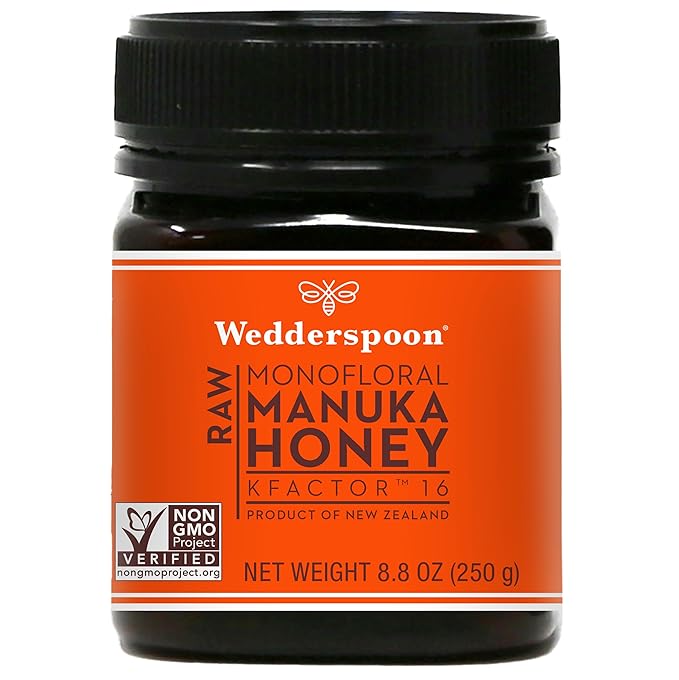Wedderspoon Raw Mānuka Honey 150+ MGO, 8.8 Oz, Unpasteurized New Zealand Honey, Non-GMO, BPA-Free Jar, Superfood & Natural Wellness Support