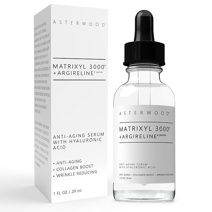 Asterwood Matrixyl 3000 & Argireline Peptide Serum with Hyaluronic Acid