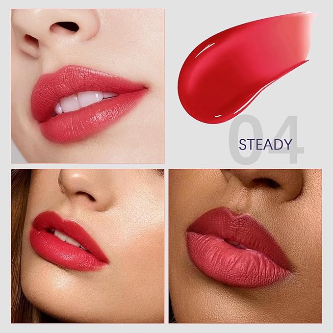 QueenDiary lip stain peel off lip gloss all day long lasting Waterproof and Transferproof lip tint - matte finish peel off lip liner