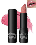 Pink Glitter Lipstick,Waterproof Shimmer Lip Tint Gloss,Thanksgiving Makeup