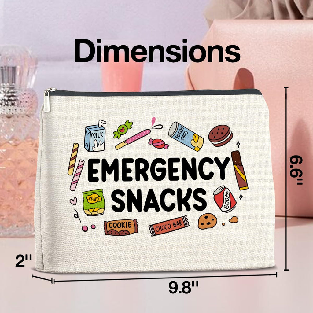 UPNEGE Snack Bag Gifts for Women Snack Lover Makeup Bag