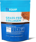 Equip Foods Grass Fed Collagen Powder -100% Hydrolyzed Bovine Collagen Peptides with Amino Acids - Prime Beef Collagen for Healthy Joints, Skin & Nails - Non-GMO, Paleo Friendly, 1.23 Pound, Chocolate