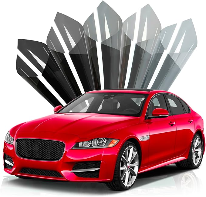 Window Tint Film for Cars, 50% VLT 20in x 10Ft Ceramic Window Tints, Blocks 99% UV & IR Rays, Heat Resistant Anti Glare Films for Windshield, Scratch Resistant Sun Shade Auto Tint Roll