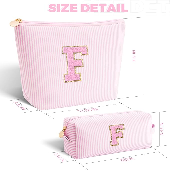 Btffitting Gifts for Teen Girls Women - Birthday Gifts for 10 11 12 13 14 15 16 17 18 Years Old Girl,Makeup Bag Cosmetic Bag,Teacher Gift Trendy Stuff Toiletry Bag - Pink,F