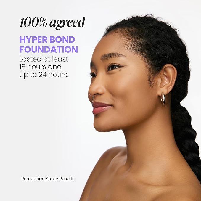 Wonderskin Hyper-Bond Serum Foundation – Waterproof, Transfer-Proof, 24HR Longwear Face Makeup with Niacinamide & Hyaluronic Acid – Lightweight, Natural Finish, Vegan & Cruelty-Free (Mood)