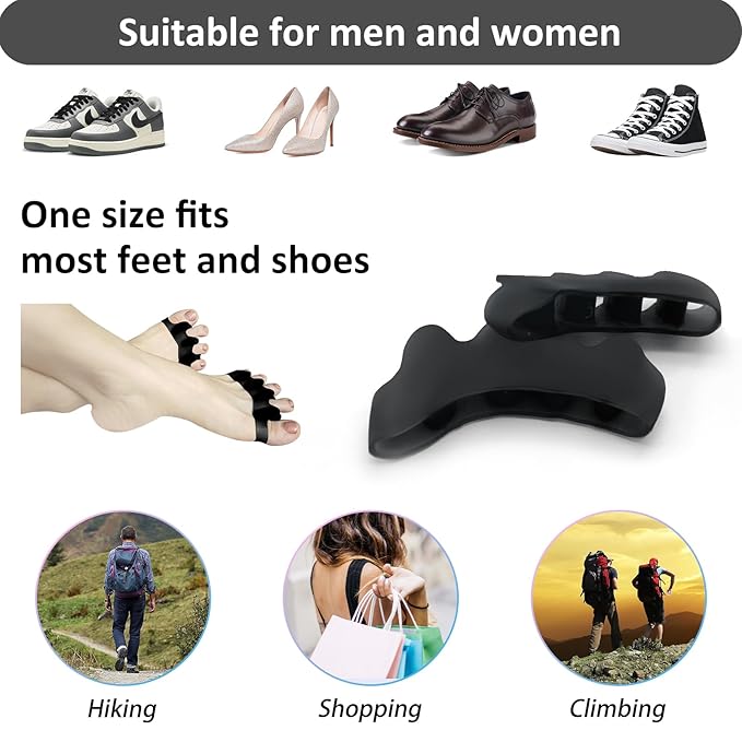 SUNFATT Gel Toe Separators for Women and Men,Bunion Corrector Toe Spacers