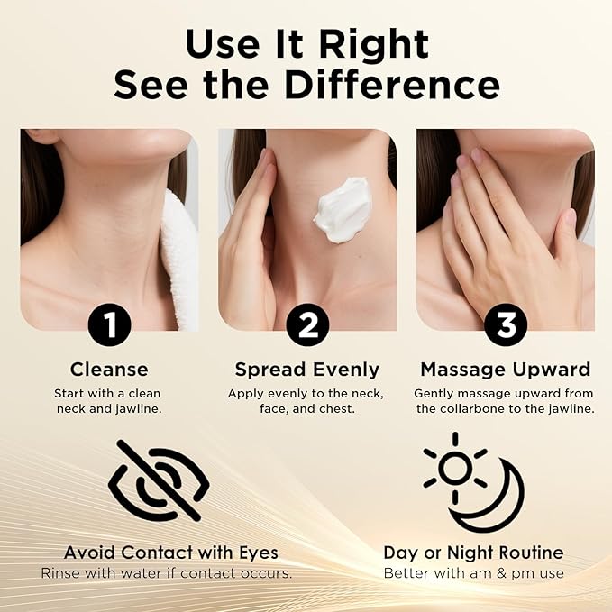 Firming Neck Cream for tightening and firming,Retinol,Collagen & Hyaluronic Acid Cream-Anti-Aging Face Moisturizer for Face,Wrinkle Smoother for Women & Men, FQ-260226