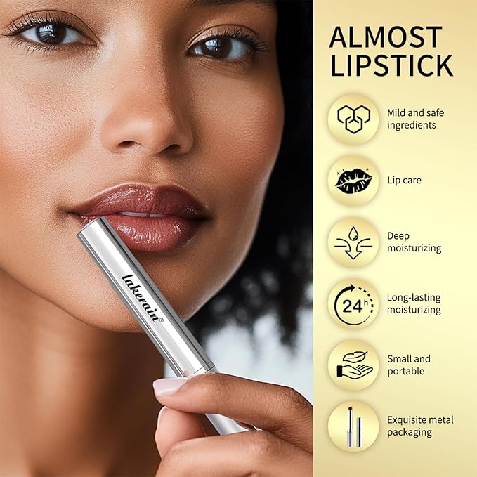 2Pcs Black and Pink Moisturizing Honey Noir Lipstick for All Skin Tones