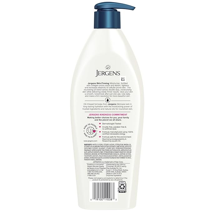Jergens Skin Firming Body Lotion with Collagen & Elastin, 16.8 fl oz