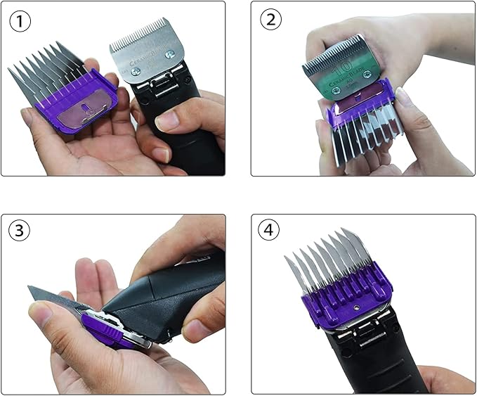 Dog Stainless Steel 5 Color Comb Compatible with andis oster A5 wahl km10