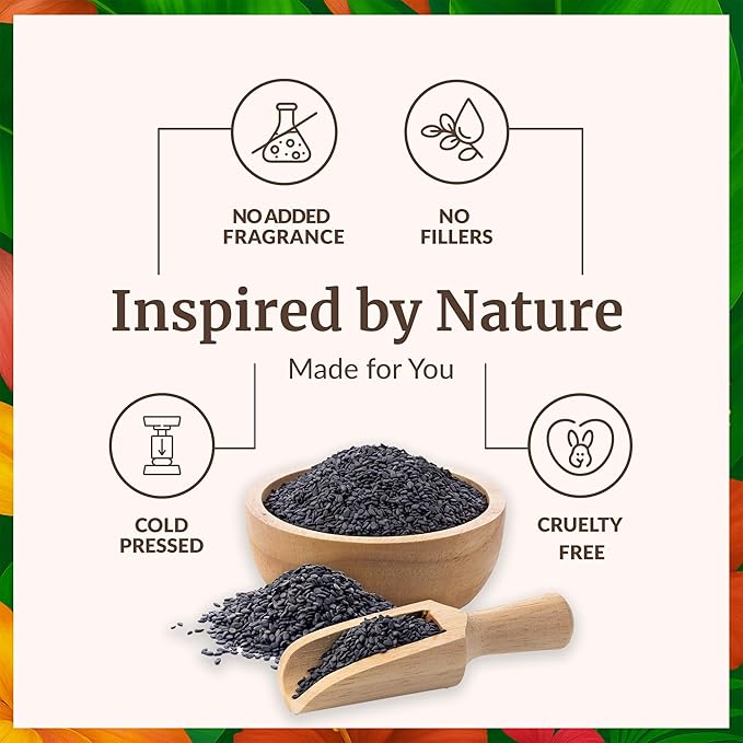 SVA Black Seed Oil - 4 Fl Oz - for Face, Skin Care, Hair Care, Scalp Massage & Body Massage – Carrier Oil with Dropper