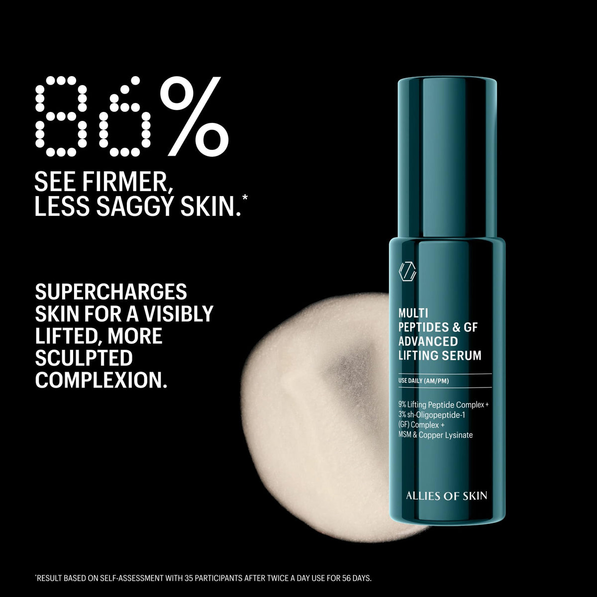 Allies of Skin Multi Peptides & Growth Factor Collagen Boosting Face Serum