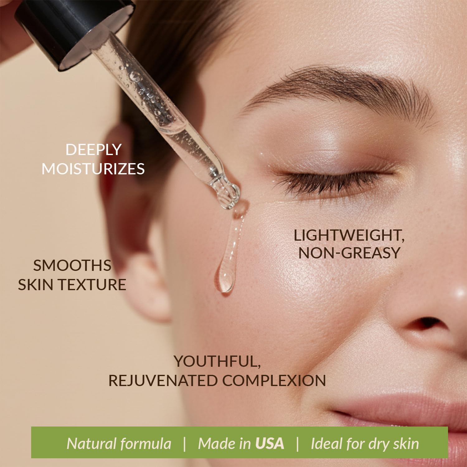 Hyaluronic Acid Serum for Face - USA Made with Natural, Organic Ingredients