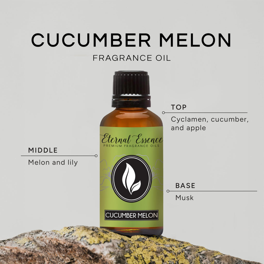 Eternal Essence Oils Cucumber Melon 30ml Premium Fragrance Oil - for Candle, Soap Making, Aromatherapy, Diffusers, Home Care, & Humidifiers