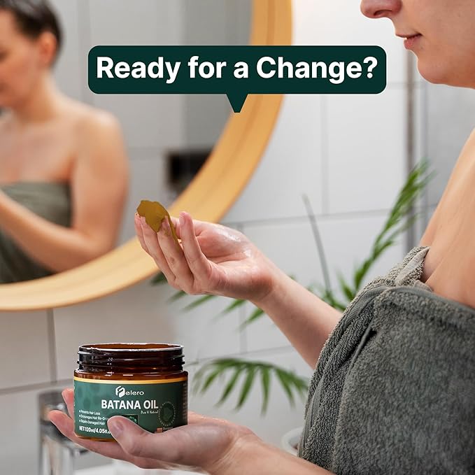 Unrefined Batana Oil for Hair Growth - 100% Pure, Organic & Authentic Dr Sebi Batana Hair Mask from Honduras - Repairs Split Ends, Reduces Hair Loss & Boosts Beard Growth, All Hair Types – 4.05oz