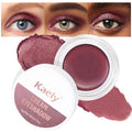 evpct Single Cream Eye Shadow Palette Pot Makeup for Older Women, Rose Shimmer Glitter Metallic Monochrome Cream to Powder Eyeshadow Palette Eye Brightener, Highly Pigmented Waterproof Blendable