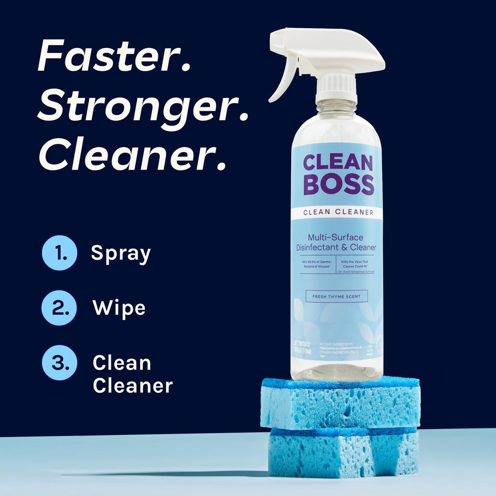 CleanBoss Multi-Surface Cleaner Botanical Disinfectant, 24 oz. (2-Pack)