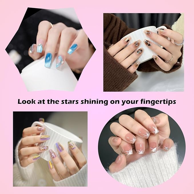 Whmeolyo 20Pcs Nail Art Brushes Tool Set, Nail Art Double-End Tools, Nail Liner Brushes, Silicone Pen Dotting Pen Tools Nail Art Kit for Home Nail Art DIY Salon Use-Pink