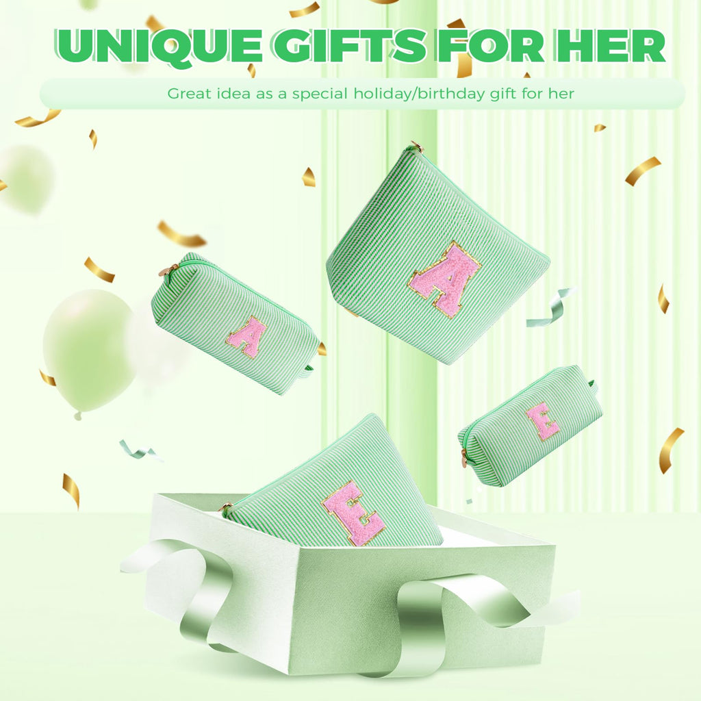 Btffitting Gifts for Teen Girls Women - Birthday Gifts for 10 11 12 13 14 15 16 17 18 Years Old Girl,Makeup Bag Cosmetic Bag,Teacher Gift Trendy Stuff Toiletry Bag - Green,P