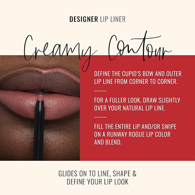 Runway Rogue Matte Lip Liner Pencil with Sharpener, ‘Work it Babe’