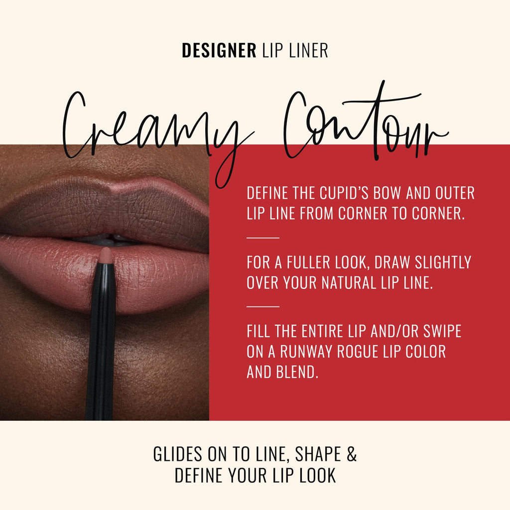 Runway Rogue Matte Lip Liner Pencil with Sharpener, ‘Work it Babe’