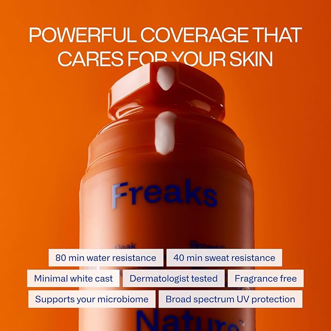 Freaks of Nature Peak Performance SPF 50, 100% Mineral Sunscreen, 1.7oz