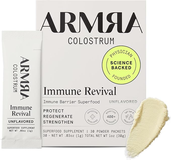ARMRA Colostrum Powder, Unflavored, 30 Serving Travel Sticks