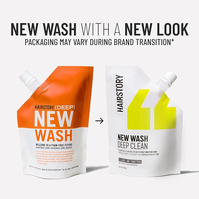 Hairstory New Wash Deep Clean for Oily Fine Hair 20 oz Refill