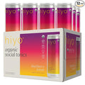 Hiyo Organic Social Tonic – Blackberry Lemon, 12 Pack - Non-Alcoholic Functional Seltzer, Flavored Sparkling Water Crafted with Organic Adaptogens, Nootropics & Botanicals