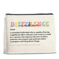 UPNEGE Difference Maker Makeup Bag Thank You Gifts for Mentor Leader Coach Boss Manager Leaving Retirement New Job Going Away, Difference Maker Gifts Cosmetic Bag Zipper Makeup Pouch