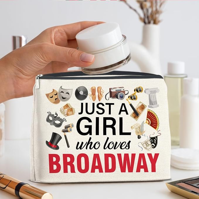 UPNEGE Broadway Gifts Theater Makeup Bag for Teens Women Performer