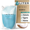 INFUSÉ 1 Liter Shampoo Refill Bag for Hotel Soap Dispensers, Bulk
