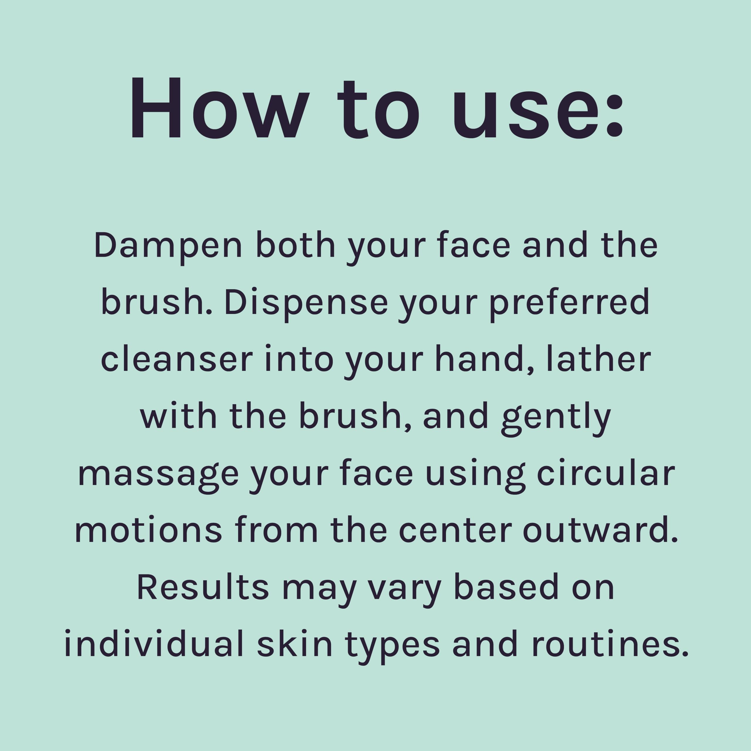 LOLLIPOP Dual-Sided Facial Cleansing Brush | Palm Size Silicone Face Exfoliator and Soft Fiber Cleanser | Manual Face Scrubber for Pores, Makeup Removal, Blackhead and Skincare Routine, Oceanic