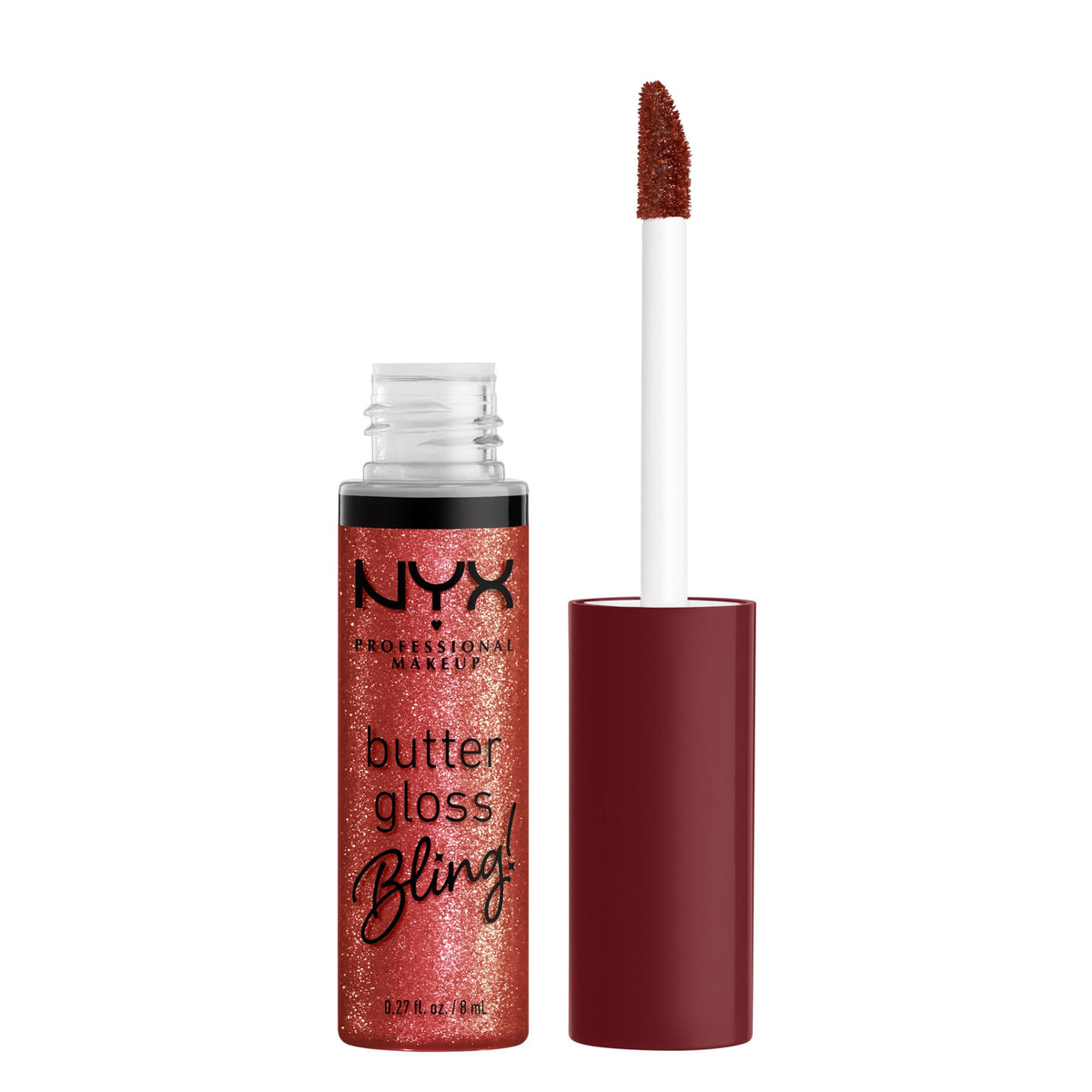 NYX PROFESSIONAL MAKEUP Butter Gloss, Non-Sticky Lip Gloss - Red Velvet (Deep Red)
