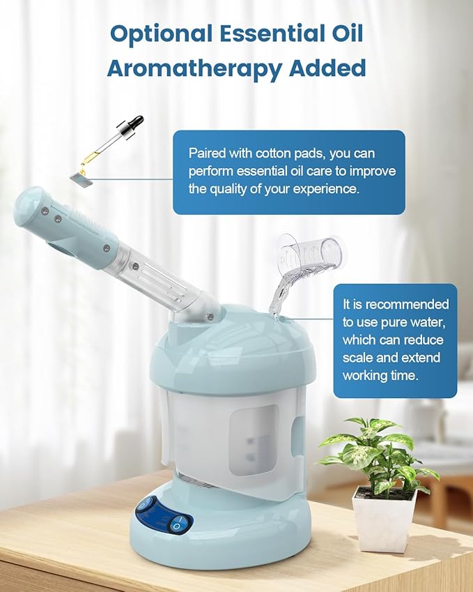 Kingsteam Facial Steamer -Nano Ionic Face Steamer for Deep Cleaning